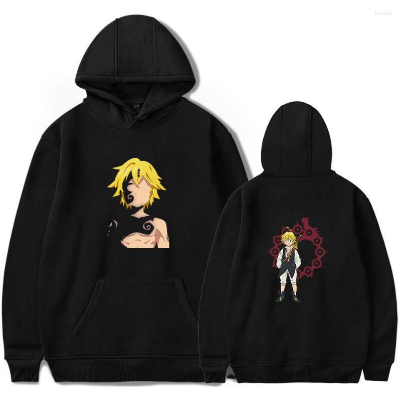 

Men's Hoodies Nanatsu No Taizai Sweatshirt Harajuku Fashion Meliodas Men Women Hoodie Anime The Seven Deadly Sins, Black