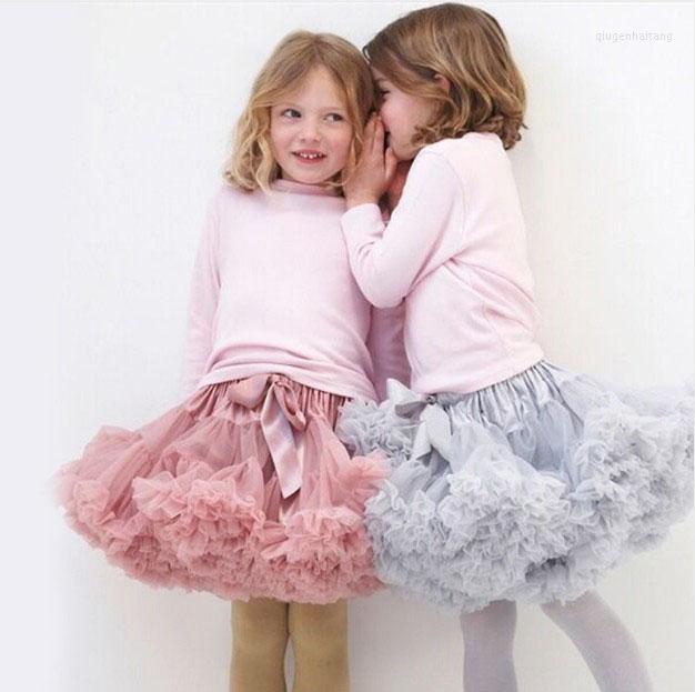 

Girl Dresses 1-10Y Girls Tutu Skirt Ballerina Pettiskirt Layer Fluffy Children Ballet Skirts For Party Dance Princess Tulle Miniskirt, Rose