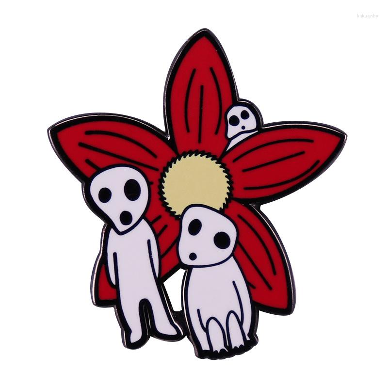 

Brooches LB2437 Japanese Anime Ghost Enamel Pins Custom Lapel Badges Jewelry For Backpack Decoration Friends Gift Accessories