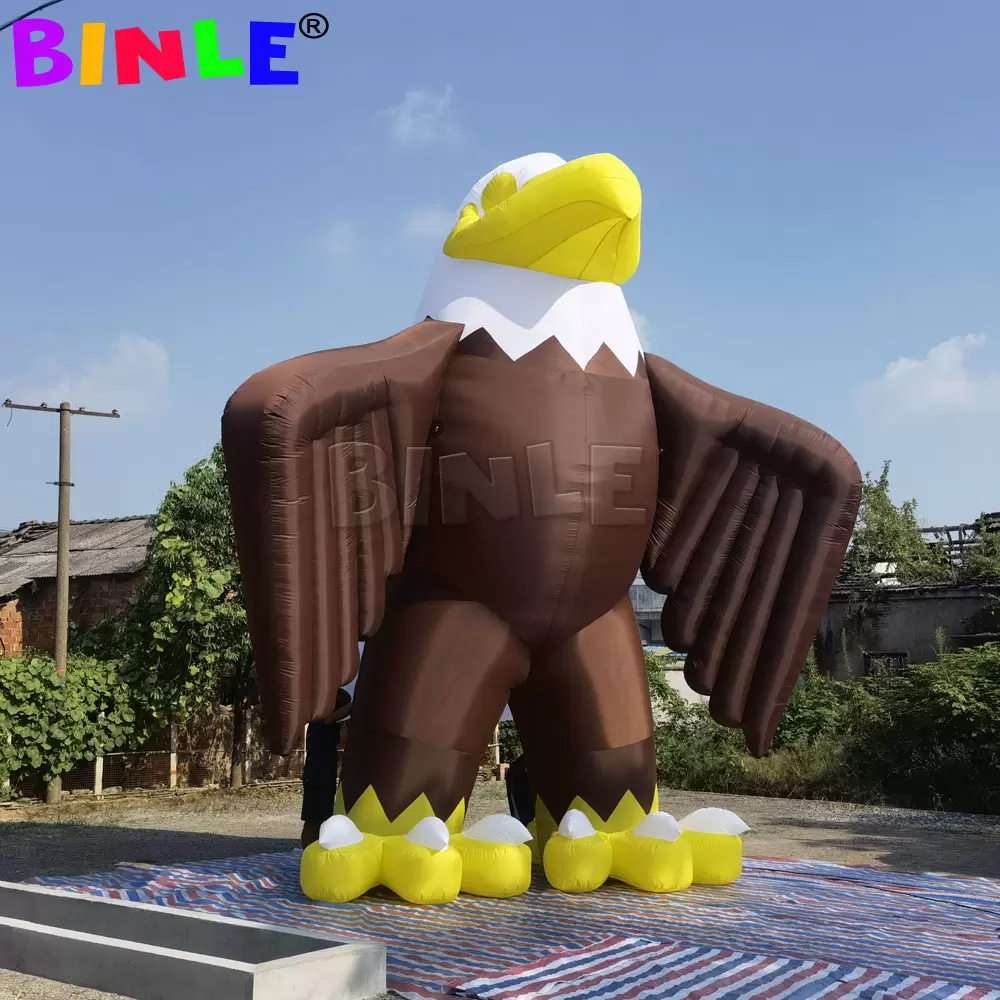 

Custom 20ft giant Inflatable Eagle balloon flying Hawk mascot for Outdoor Advertising