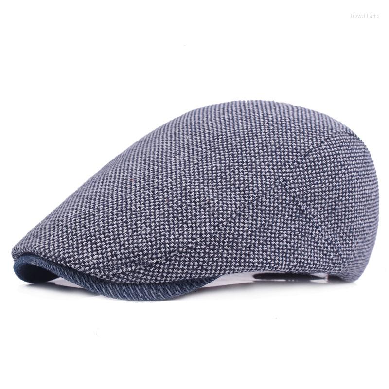 

Berets Latest Mens Sboy Cotton Spot Ivy Cap Male Casual Flat Driving Golf Cabbie Caps Casquette Outdoor Tourism Hat, Black