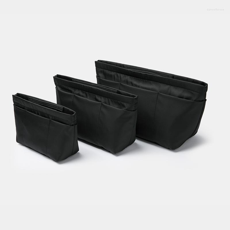 

Cosmetic Bags Organizer Insert Bag Women Nylon Travel Zipper Inner Handbag For Female Tote Pouch Purse Large Liner Lady Makeup, Small