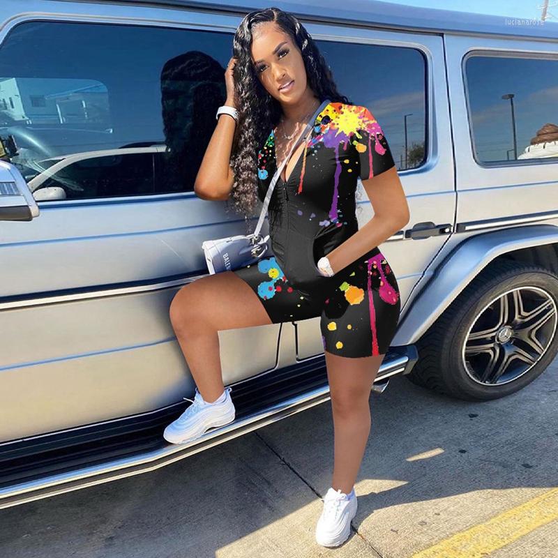 

Women' Tracksuits Sportswear Jogging Casual Tracksuit Women Clothes Tie Dye T Shirt Top And Biker Shorts Set Bodycon Summer Outfits For, Black