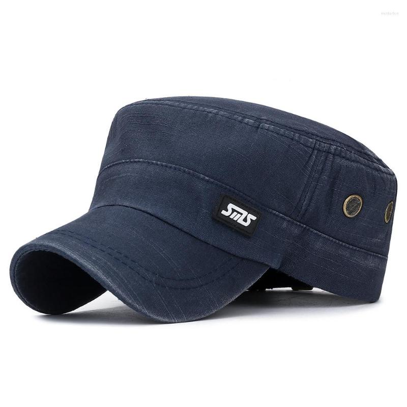 

Ball Caps Vintage Sport Baseball Fashion Sun Flat Cap Style Hat Unisex Thick, Army green