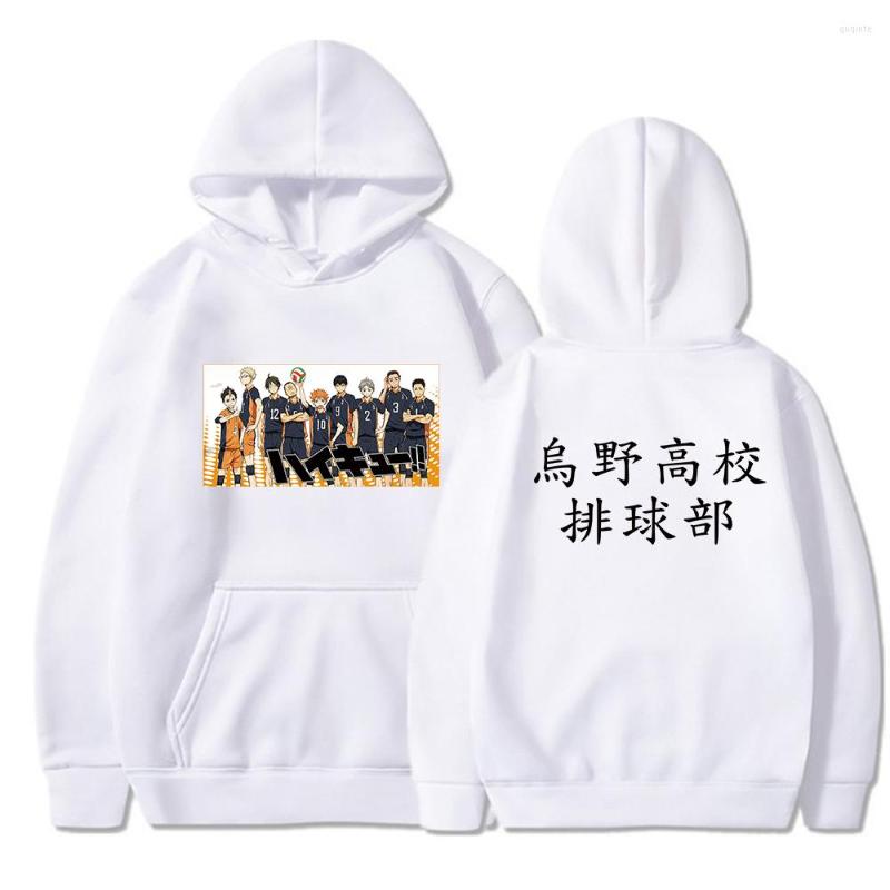 

Men's Hoodies Classic Japan Anime Haikyuu Cosplay Hoodie Long Sleeve Harajuku Pullover Bokuto Manga Shoyo Volleyball Creative Streetwear, Black