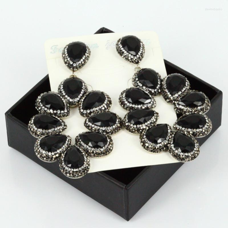 

Dangle Earrings Full Of Crystal Drop For Women Long Earring Luxury Hyperbole High Quality Statement