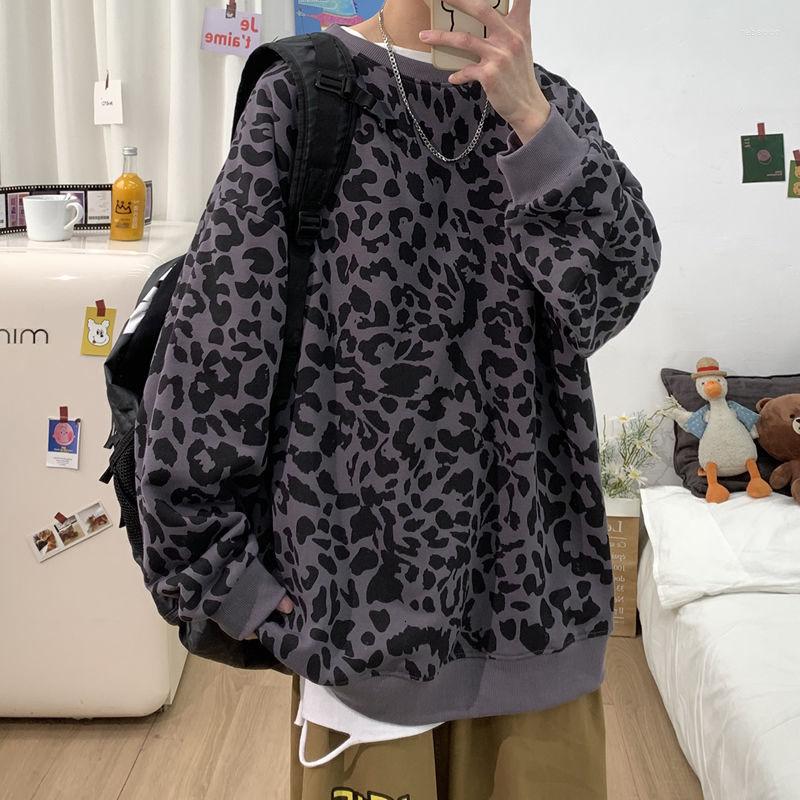 

Men' Hoodies Neploha Leopard Printed Sweatshirts 2022 Fashion Man Casual Oversize Female Long Sleeve Pullovers Clothing, Khaki