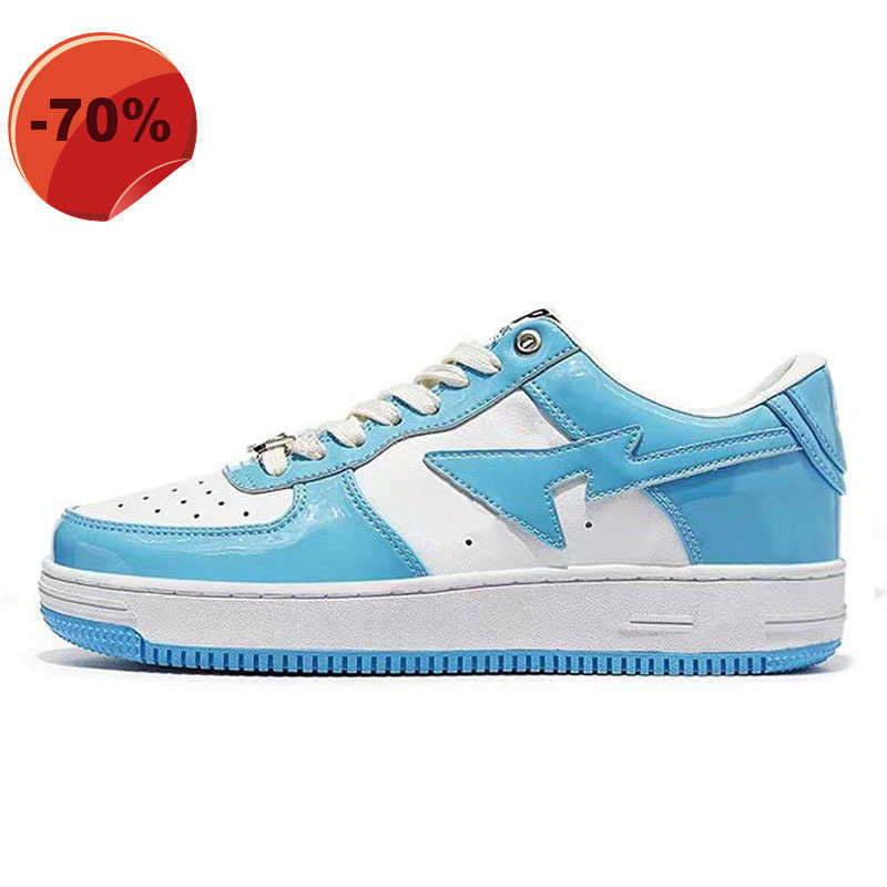 

LOW shoesbapestas baped mens casual shoes bapesta SK8 Sta Designer camo black white green red orange camouflage men women trainers off sports, Color 1