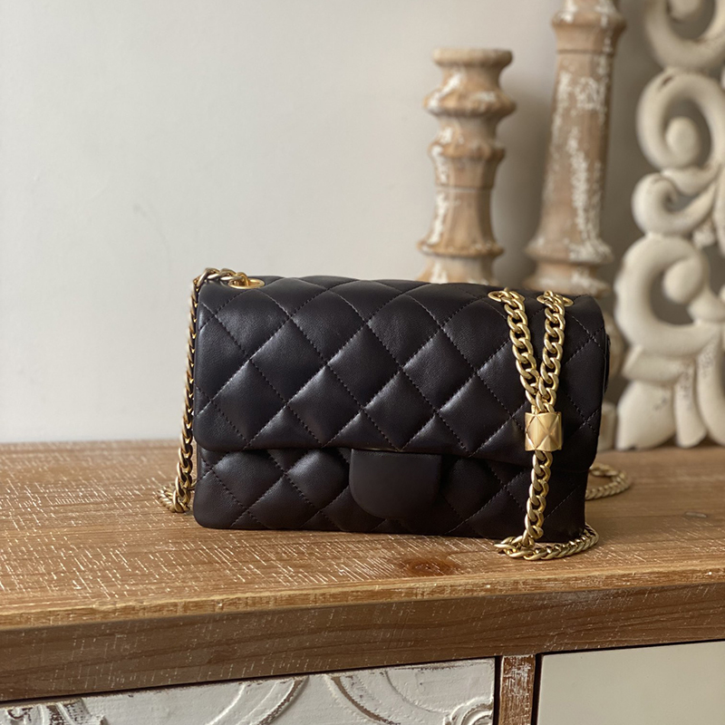 

Original Quality 22CM Lambskin Small Flap Bag AS3393 Luxury designer Cross Body Bags Chain Shoulder Handbag With Box C182