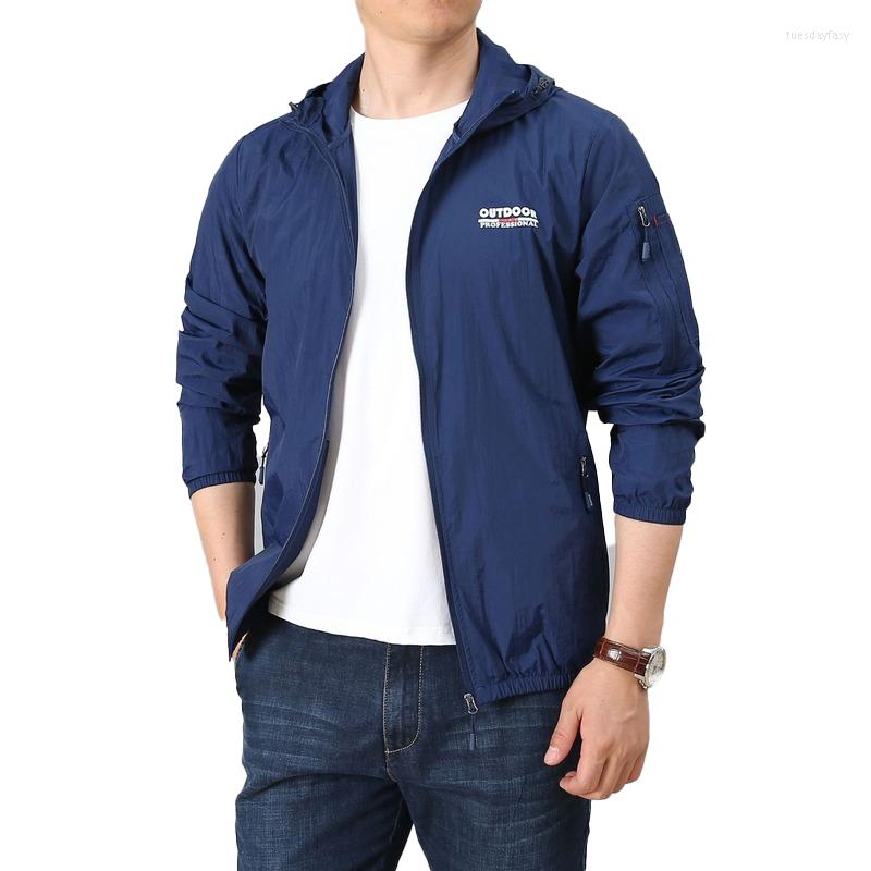 

Men's Jackets Lightweight Sun Protection Clothing Mens Summer Outdoor Loose Large Size Breathable Casual Sports Jacket, White
