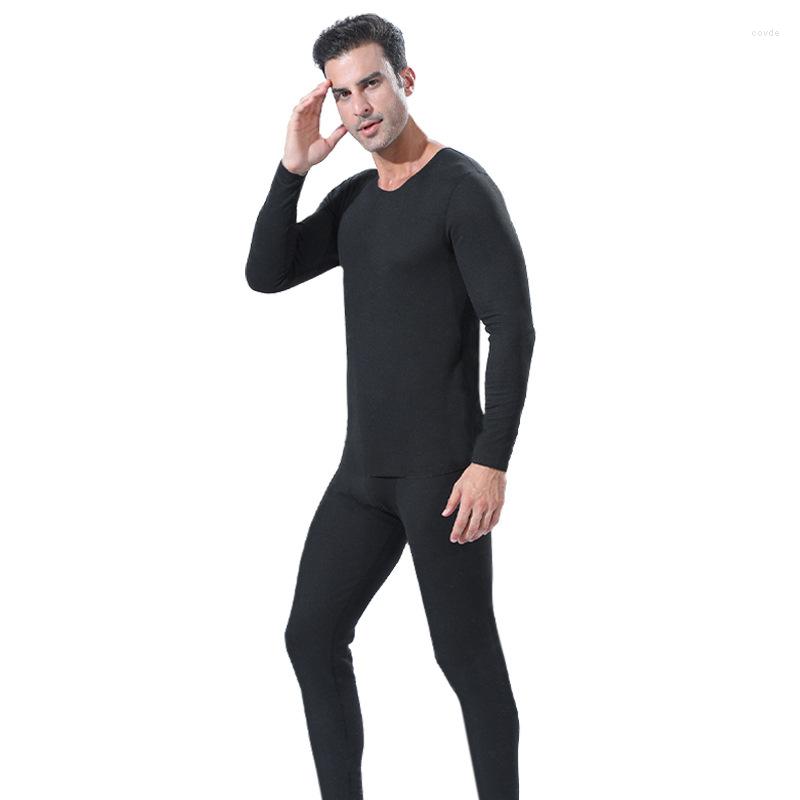 

Men's Thermal Underwear AIIOU Men's Leggings For Men Shirt Winter Long Johns Thermo Underpants Clothing Heating Pants Ropa Interior, Black