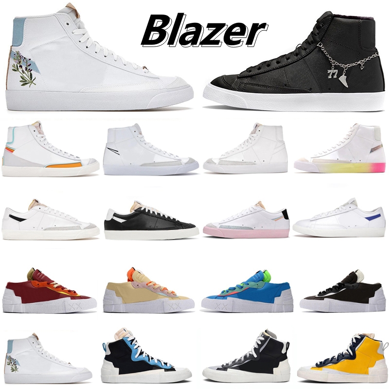 

Classic Shoe Blazer Mid 77 Low Vintage Mens Running Shoes Skate Jumbo Orange Sail Black White Cool Grey City Pride Chicago Men Women Trainers Casual Flat Shoe Sneakers, Color#1