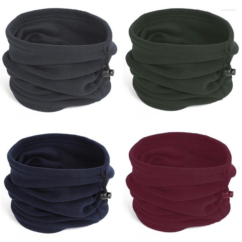 

Scarves Polar Fleece Solid Color Face Protection Keep Warm Scarf Soft Autumn Winter Drawstring Unisex Neck Collar Neckerchief