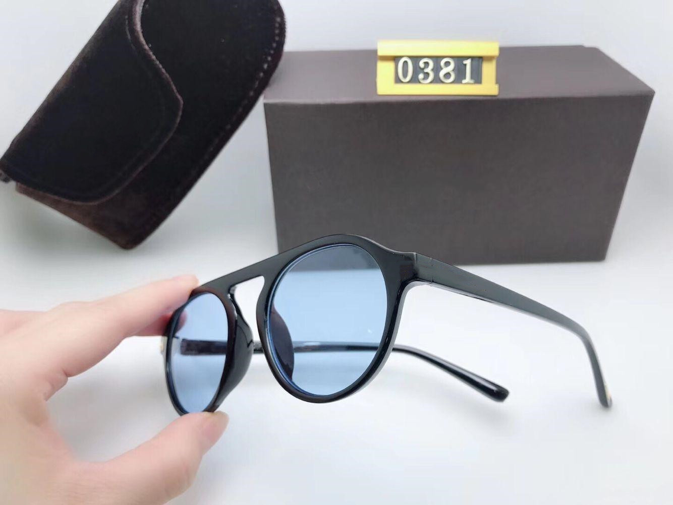 

New round Sunglasses Woman Eyewear Fashion Designer rounds Sun Glasses UV400 Lenses Trend Sunglasses 0381 With box