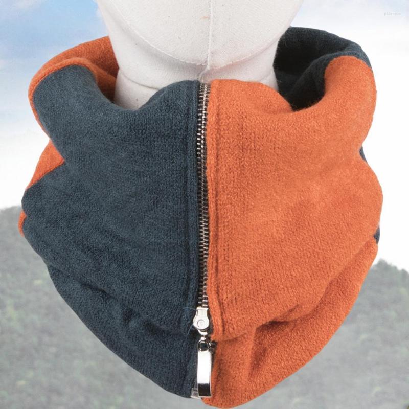 

Scarves Fashion Collar Scarf Color Block Anti-fade Men Windproof Winter Ladies Neck Warmer