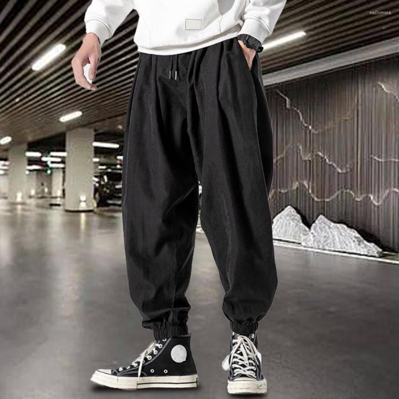 

Men's Pants Joggers Trendy Spring Autumn Thin Style Hip Hop Trousers Ankle-Length Casual, Black