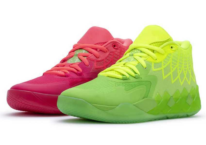 

buy genuine LaMelo Ball MB1 Men Basketball Shoes kids Women for sale 2022 Rick and Morty Grade school Sport Shoe Trainner, Black multicolor