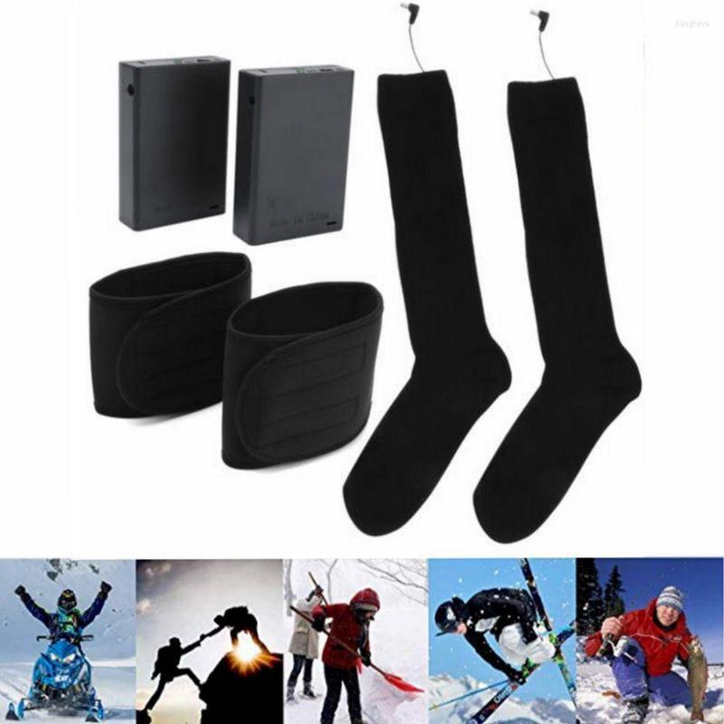 

Sports Socks 31-33CM Electric Heating Women Heated Camping Cotton Winter Warmer Outdoor Skiing Warming Equipment, Picture shown