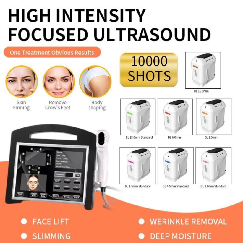 Multifonction Autre équipement de beauté 2 sur 1 9d Hifu Corps minceur de cutané Machine de beauté pour le visage Fast Fast Free Shping