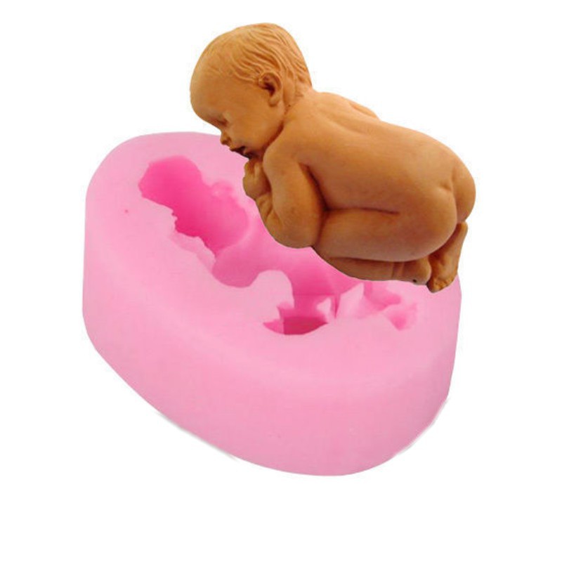 

Baby Sleeping Shape Cake Mold Fondant Jelly Liquid Molds DIY Handmade Soap Baking 122330