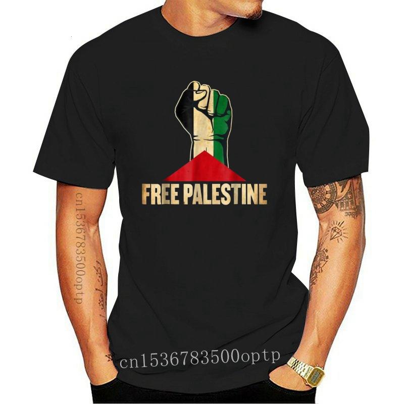

Men's T Shirts Free Palestine - Flag T-Shirt Men/Men 2022 Funny Cotton Top Tees Short Sleeve, Bluemen