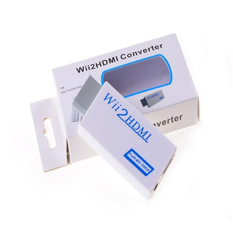 

Wii to HDMI-compatible Converter Full HD 720P 1080P 3.5mm Audio Wii2HDMI-compatible Adapter for PC HDTV Monitor Display