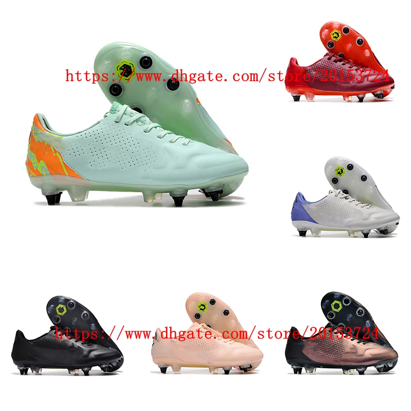 

Mens Soccer Shoes Tiempo Legend 9 Elite SG Footbal Boots Cleats Black White Footwear botas de futbol, As picture 5