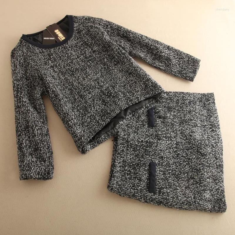 

Work Dresses Women Sets Simple Elegant Slim Korean Style Streetwear Clothes Female Vintage Mini Leisure Matching Skirt High Quality, Two piece set