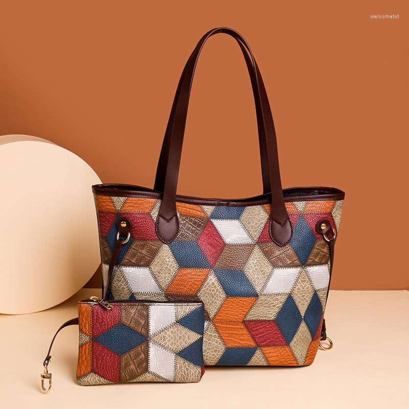 

Evening Bags 2022 Fashion Brand Ladies Handbag Bag Large Capacity Design Multifunctional Shoulder, Brown
