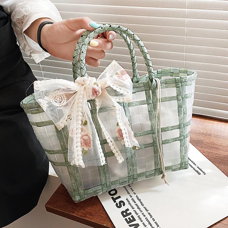 

Evening Bags Original Uoct.all Niche Design 2022 Fashion Transparent Handbag High-end Versatile High-capacity Tote Bag, Blue