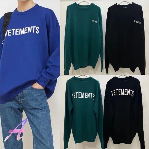 

Pullover Sweater Men Women Round Neck Knitted Sweatshirts Plus Size