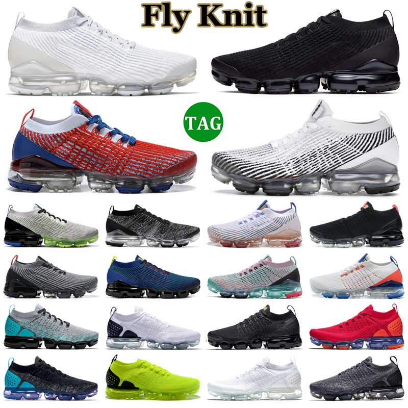 

Fly Knit 3.0 Running Shoes Men Women 2.0 Triple Black White Pure Platinum Zebra Astronomy Blue Volt Throwback Future Oreo USA Mens Trainers Outdoor Sports Sneakers, 11