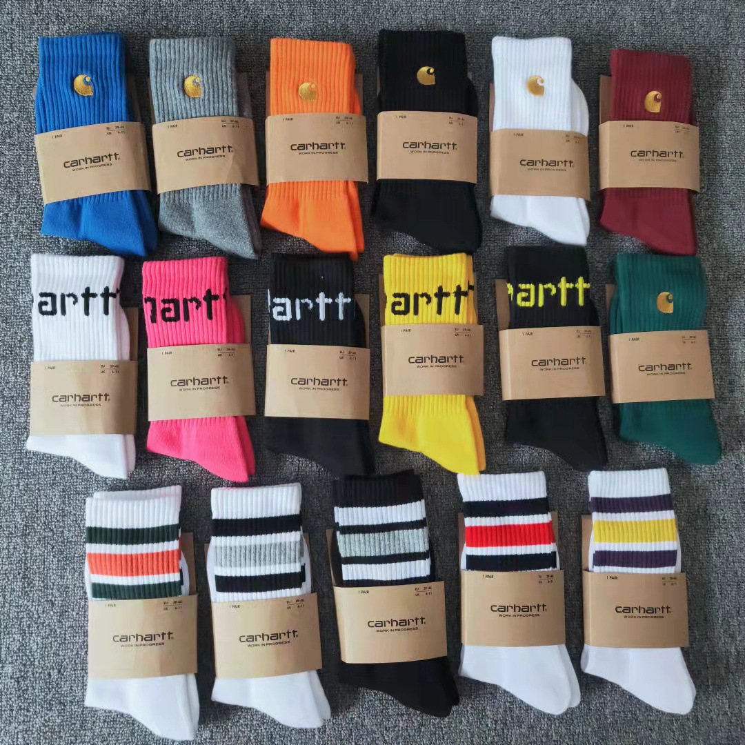 

Unisex Carhart Embroidery Cotton Socks Sports Winter Skateboard Hip Hop Stocking