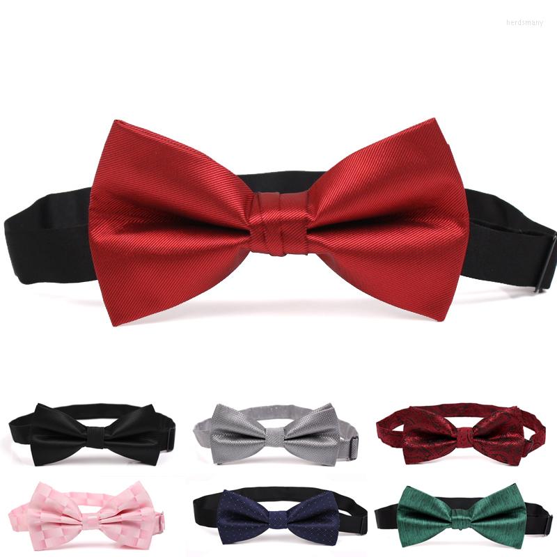 

Bow Ties 2022 Ly Arriveds Solid Tie Men's Bowtie Fashion For Men Wedding Party Butterfly Knot Salon Cravat With Gift Box