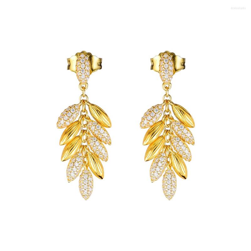 

Dangle Earrings Wholesale 925 Sterling Silver Ear Rings Women Limited Edition Floating Grains Earings Fashion Jewelry Pendientes Mujer