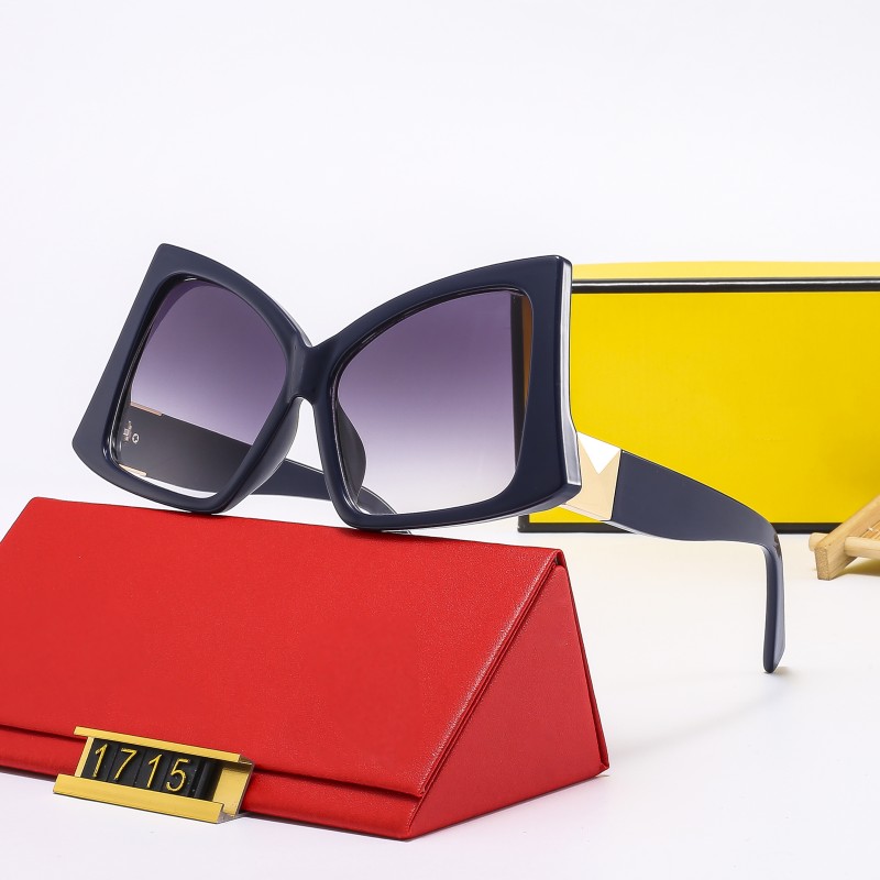 

Designer Sunglasses For Men and Women Luxury Brand Sunglass Retro Classic Vintage Frameless Polarized Fashion Goggle Driving Eyeglasses 6 Colors With Box FD1715