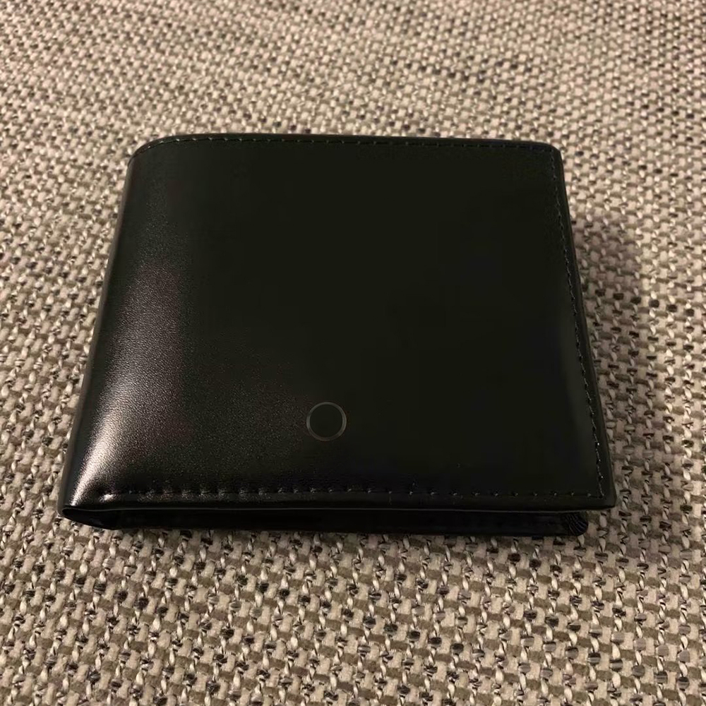 

luxury designer Short Wallets for Men Cardholder German style Mens Wallet with Box, Black