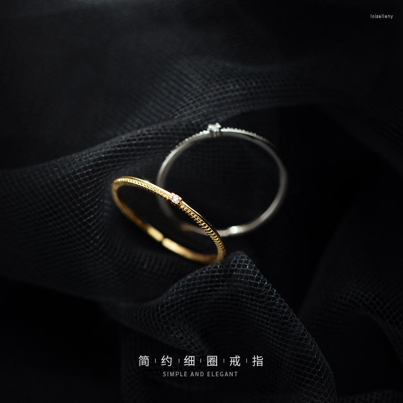 

Cluster Rings Dreamhonor 2022 925 Sterling Silver Single Row Rhinestone Lucky Open For Women Jewelry Gift SMT671