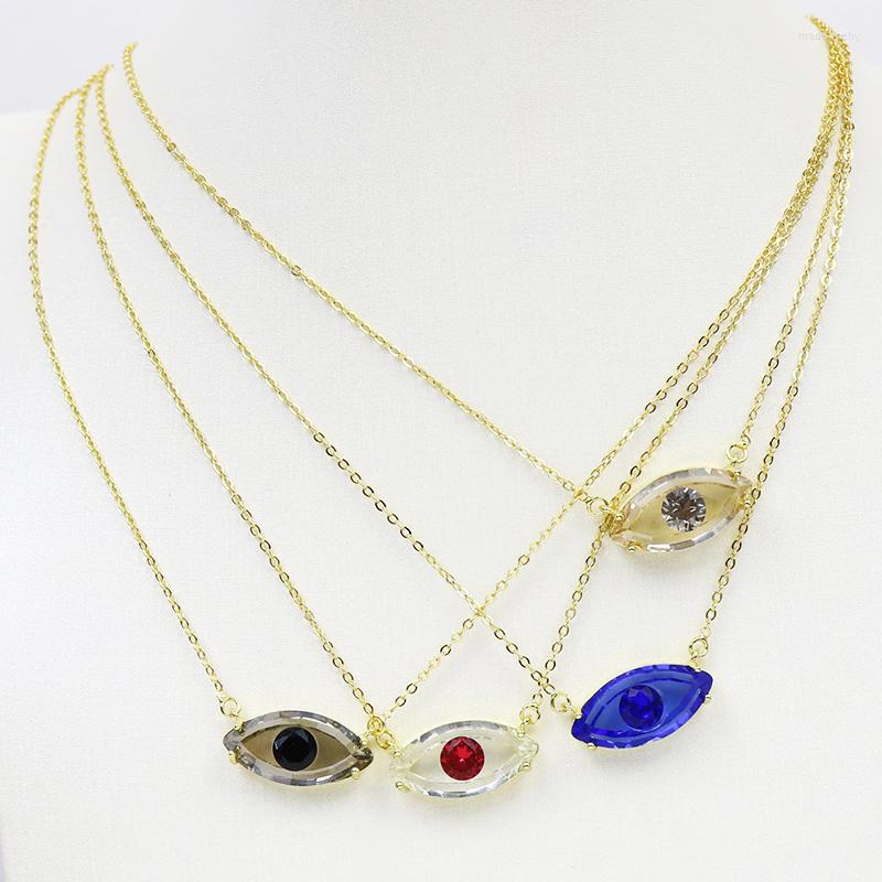 

Chains 8 Pcs Eyes Pendants Necklace Charm Mix Colors EYE Accessories For Women 56005