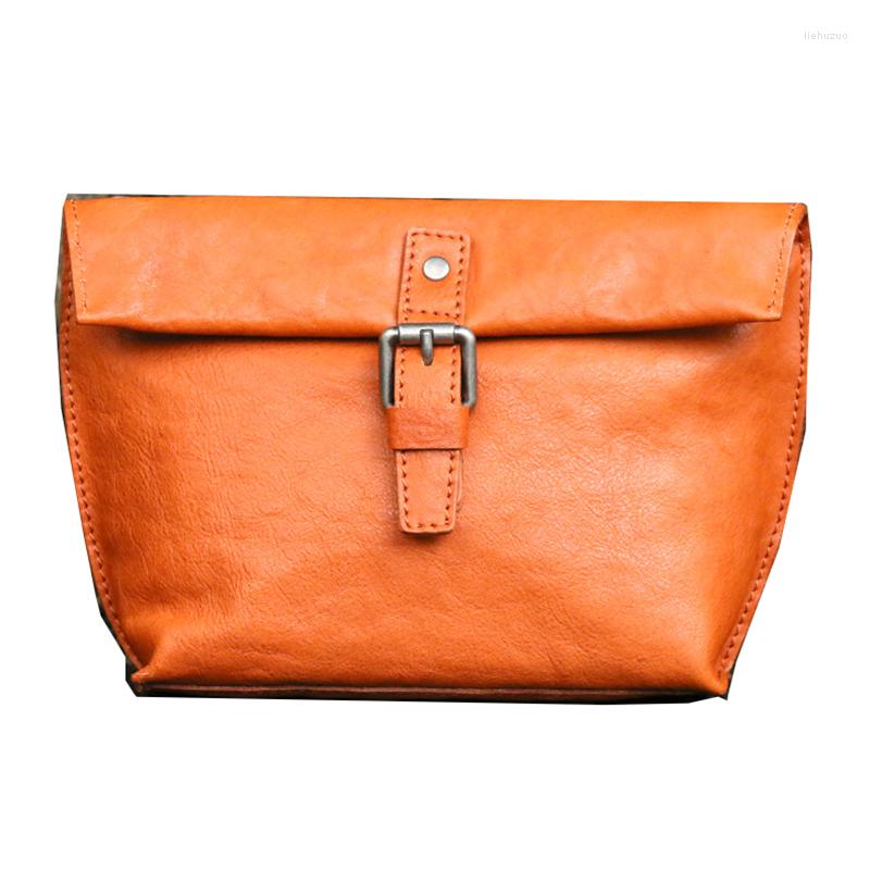 

Evening Bags Retro Women Small Handbag Hand-wrapped Europe Style Fashion Purse Shoulder Bag Genuine Leather Female Messenger, Black