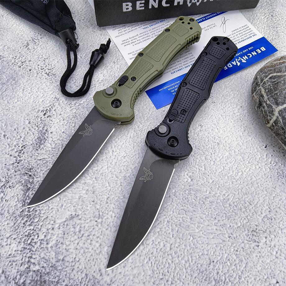 

Benchmade 9070/9070BK Claymore AUTO Folding Knife D2 Blade Nylon Fibre Handle Outdoor camping survival self-defense EDC 4300 9600 9750 9070DLC 9070BK-1 Tactical Tool