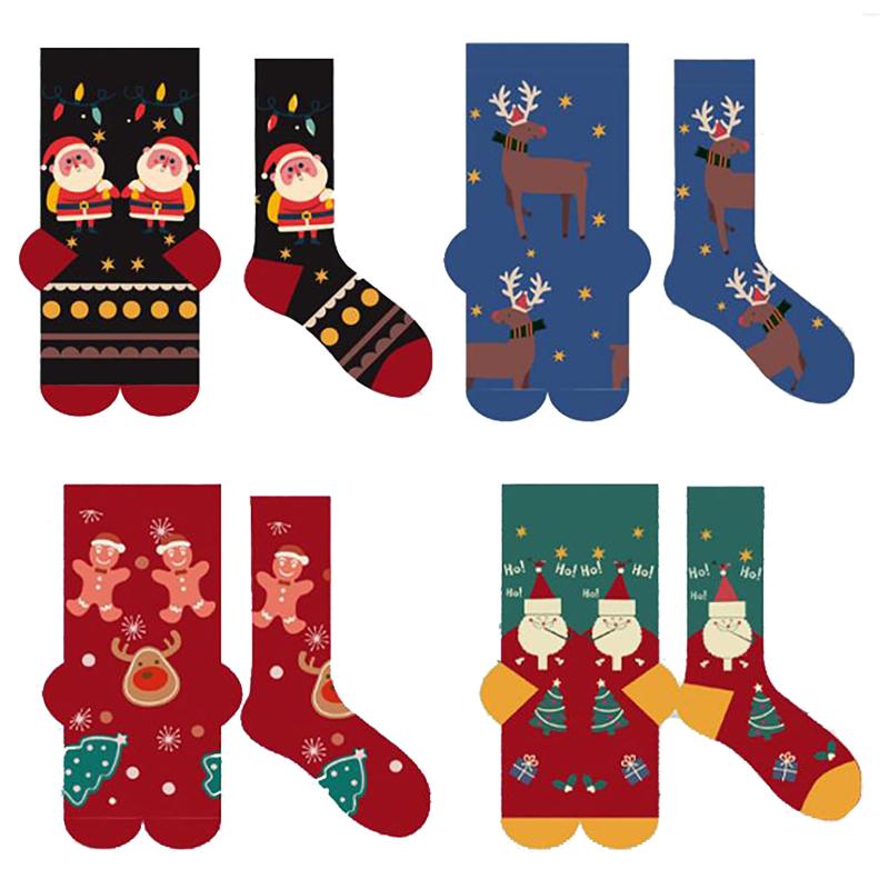 

Women Socks Christmas Cotton Winter Cute Deer Santa Claus Snowman Printing Cristmas Decoration Warm Red Green Blue Xmas Gifts