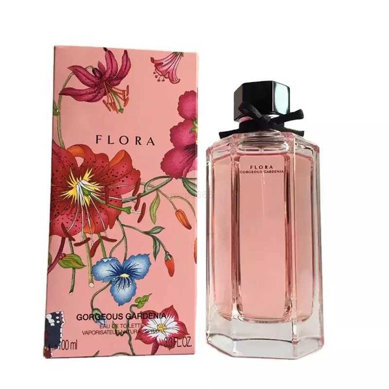 

2023 MVPLuxury Women Flora Gorgeous Gardenia 3.3fl.oz Eau De Toilette Spray good smell Long Lasting Lady Spray OEM