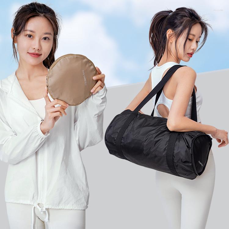 

Outdoor Bags Abay Folding Exercise Gym Bag Dry Wet Separation Yoga Portable Short Distance Travel Hand Luggage Sports Free Delivery, Black color