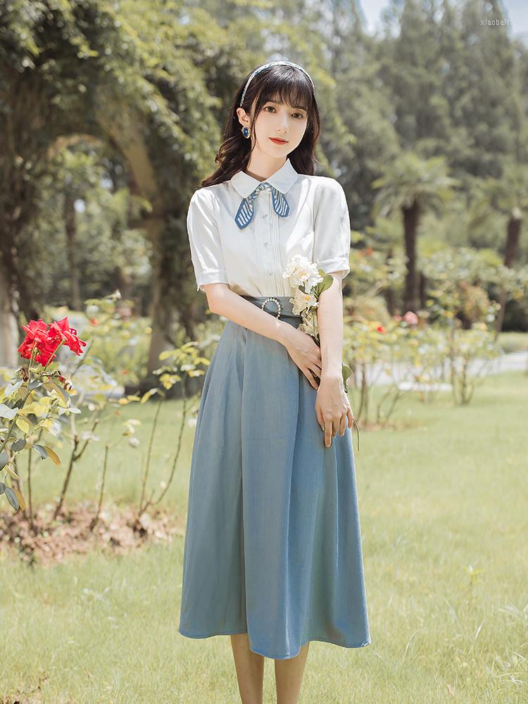 

Women' Tracksuits 2022 Fashion Women' Clothing 2 Piece Set Women Vintage Short Mid-Calf