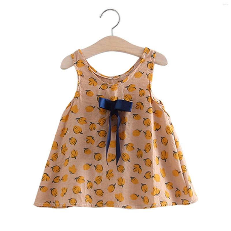 

Girl Dresses Princess Dress Toddler Kids Baby Girls Clothes Summer Sleeveless Floral Fall For 5t, Beige