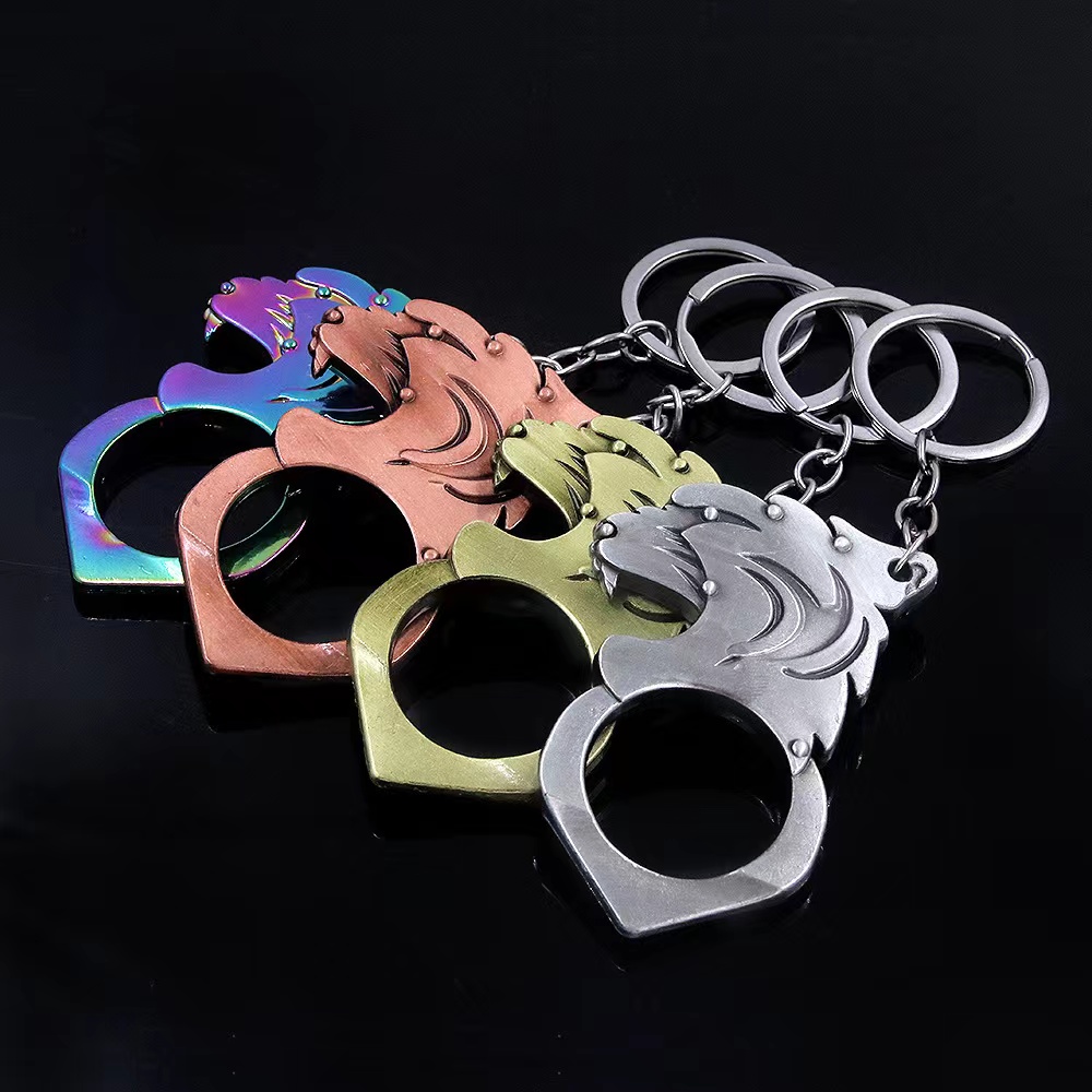 

Self defense keychain designer keychains mini pocket stainless corkscrew broken window ringey chain outdoor camping tactical distress defense survival tool