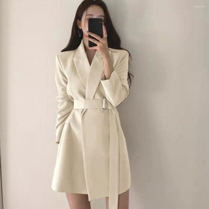

Women' Suits Commute Wear -3XL Spring And Autumn Female Cardigan Blazer Jacket For Formal Occasions, Beige