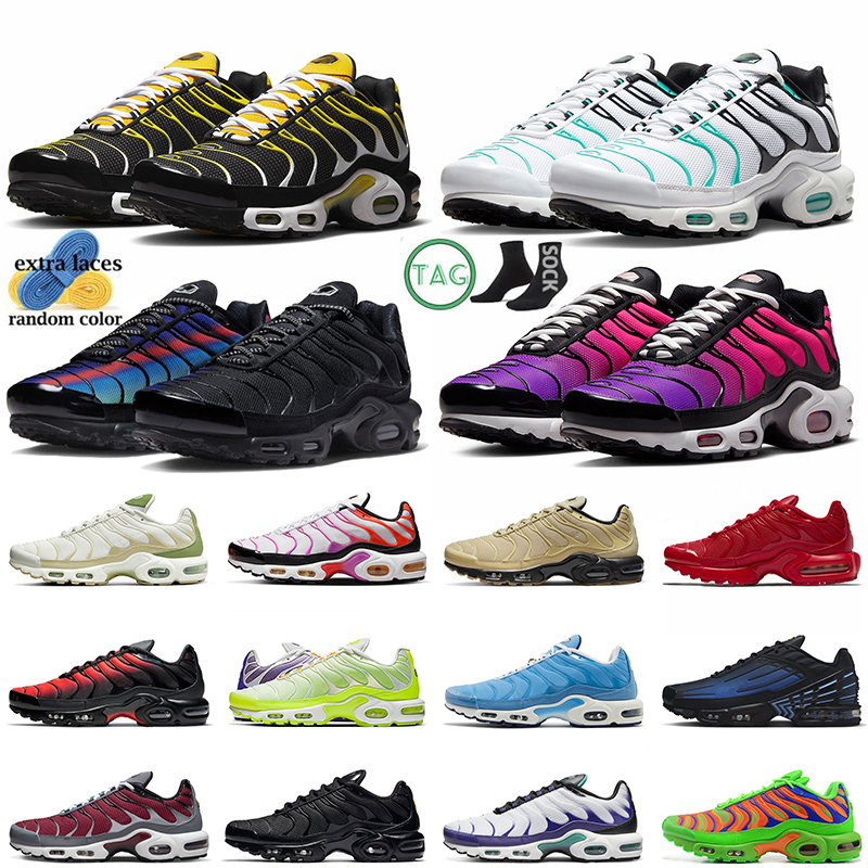 

2023 Tn Plus Terrascape Running Shoes tns men women Vaporizer Tn3 Unity Black White University Blue Grape Gold Bullet Hyper Blue Fury Jade Gradient trainers sneakers, A39 triple red 40-46