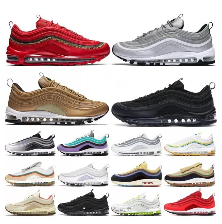 

2022 Classic 97S Running Shoes Golf Nrg Trainer Sneakers Triple White Black Jesus Celestial 97 Sean Wotherspoon Mens Lucky And Good Airs Mschf X Inri Men Women